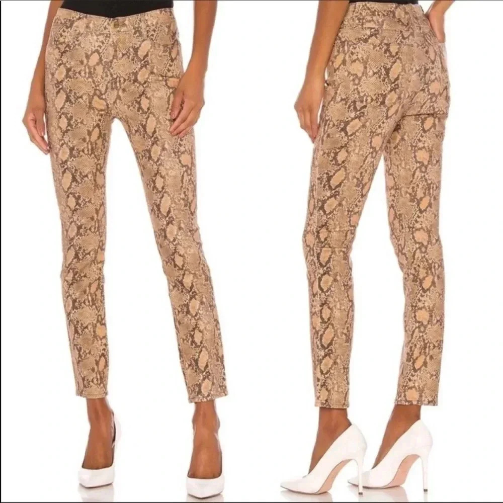 Frame Denim Python coated denim